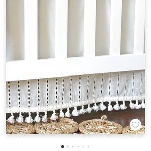 Gorgeous Crane Baby Crib Bed Skirt